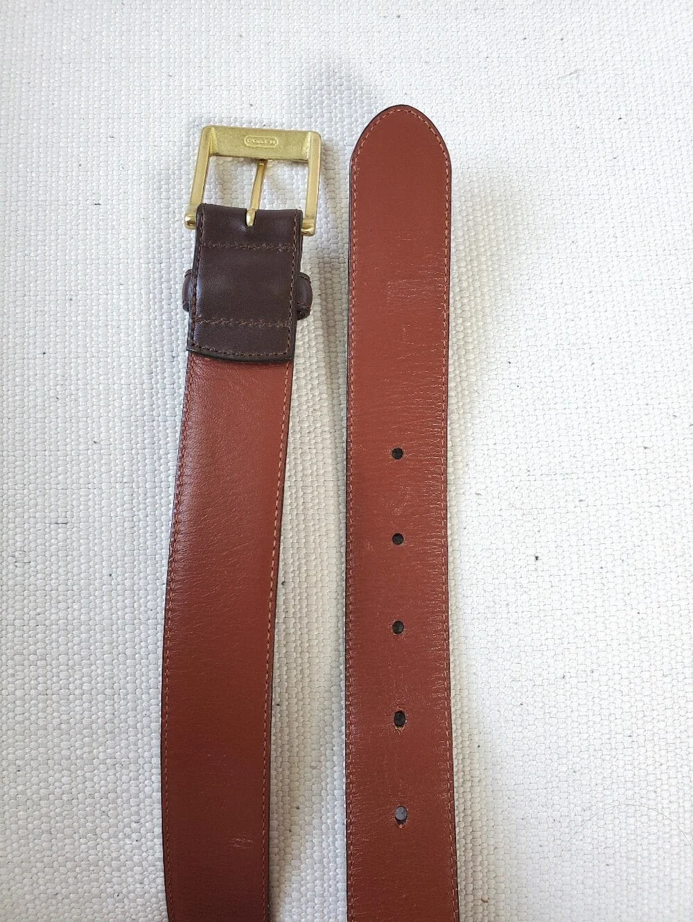 Coach Men's Brown Leather Belt 5953